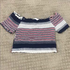 NWT Off The Shoulder Ruched Top